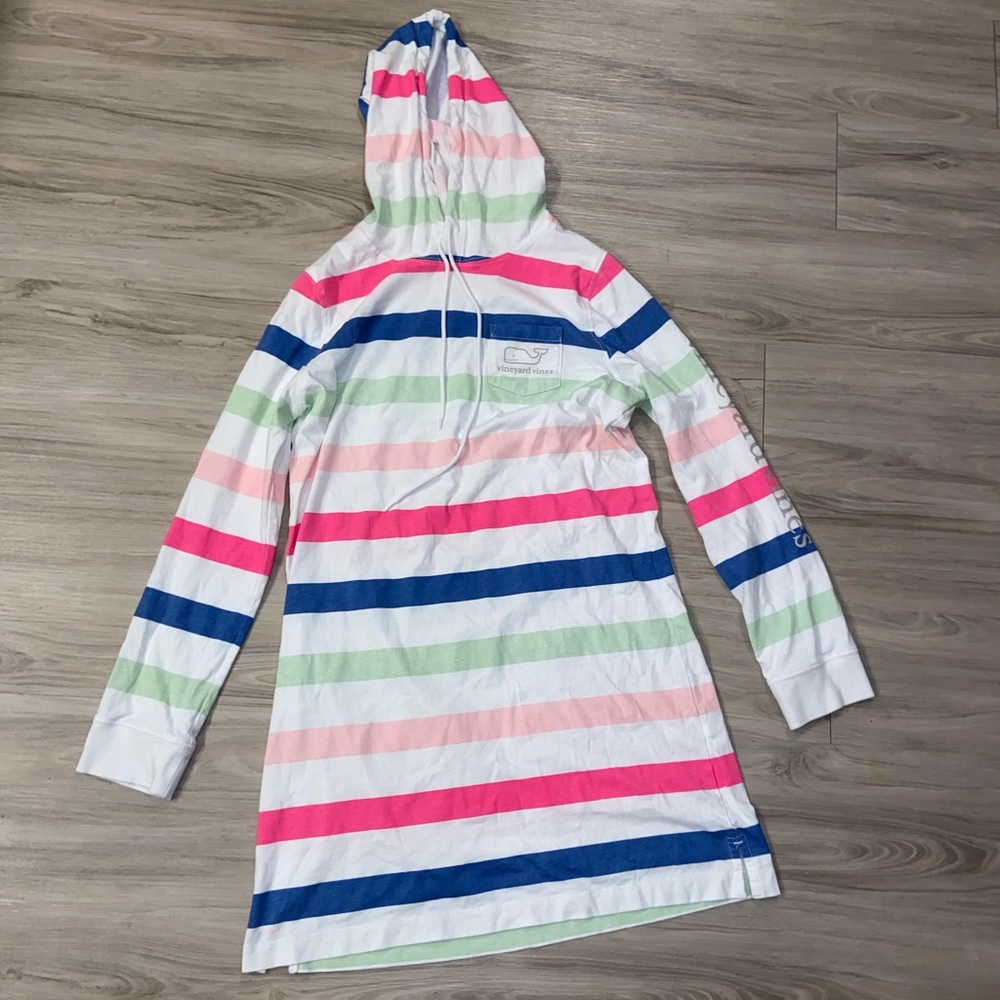 Vineyard Vines Long Sleeve Hooded Tunic Sz Small